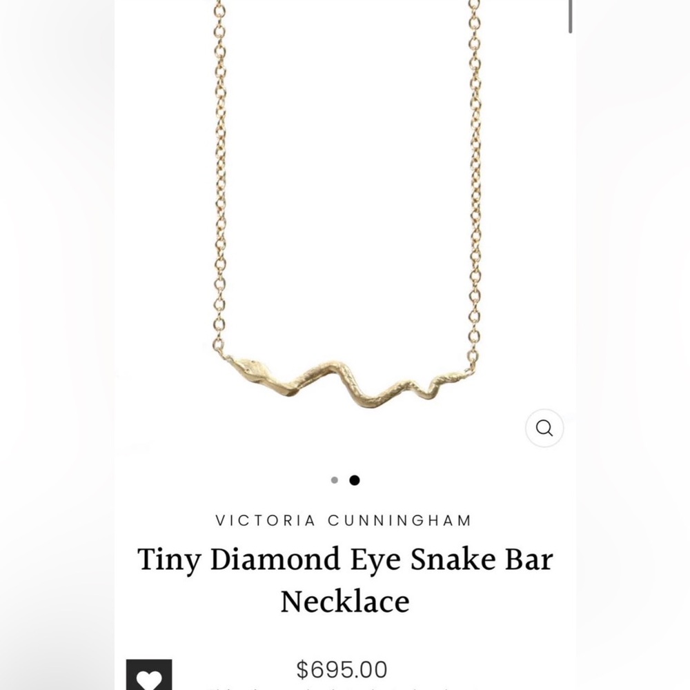 Gold Snake Pendant Necklace